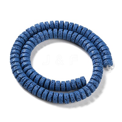 Synthetic Lava Rock Dyed Beads Strands G-H311-09-08-1