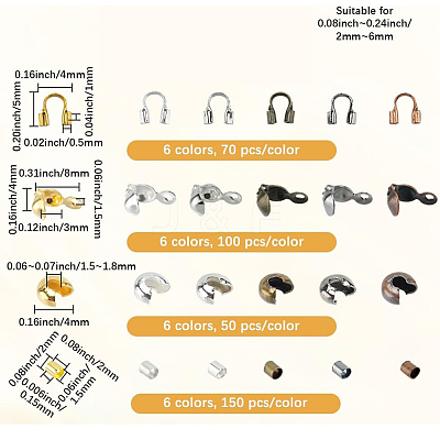 DIY Brass & Iron Jewelry Making Finding Kits DIY-SP0003-22-1