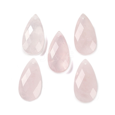 Natural Rose Quartz Pendants G-C140-05L-1