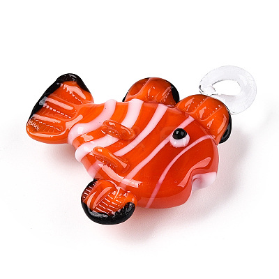 Handmade Lampwork Pendants LAMP-T021-24E-1