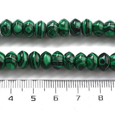 Synthetic Malachite Beads Strands G-P559-A04-01-1