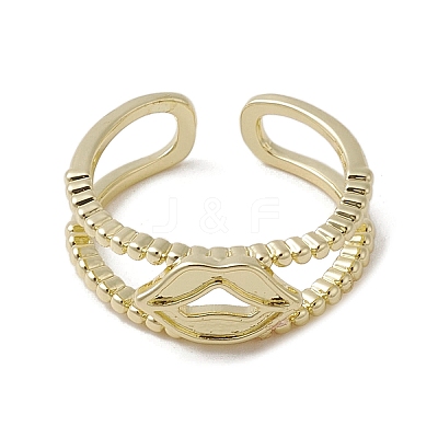 Brass Adjustable Open Rings RJEW-K257-87A-G-1