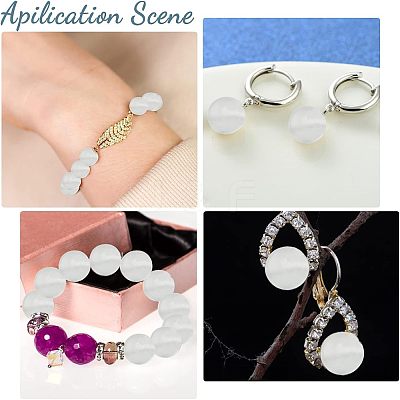 3 Strands 3 Styles Natural Selenite Beads Strands G-CA0001-59-1