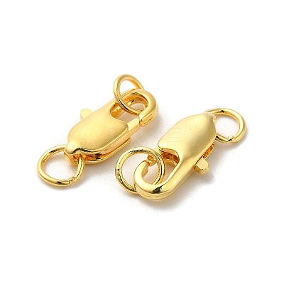 Brass Lobster Claw Clasps KK-P249-05B-G-1