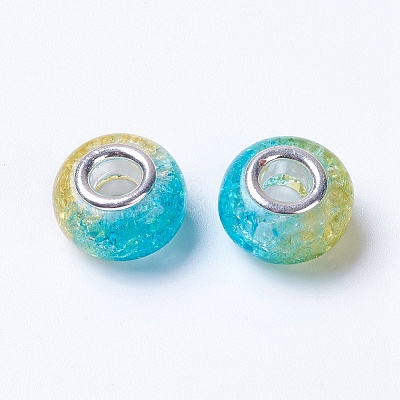 Two Tone Resin European Beads RPDL-K002-C06-1