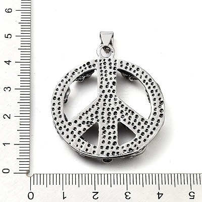 Tibetan Style Alloy Pendants TIBE-L012-040AS-03-1