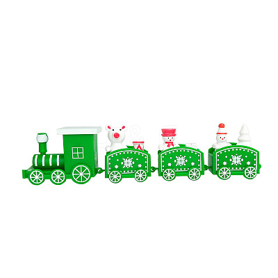 Plastic Mini Train Display Decoration XMAS-PW0001-087D-1