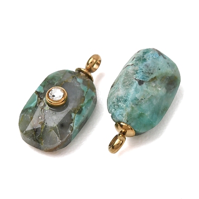 Natural African Turquoise(Jasper) Faceted Pendants GG-CBA38A9-03G-01-1