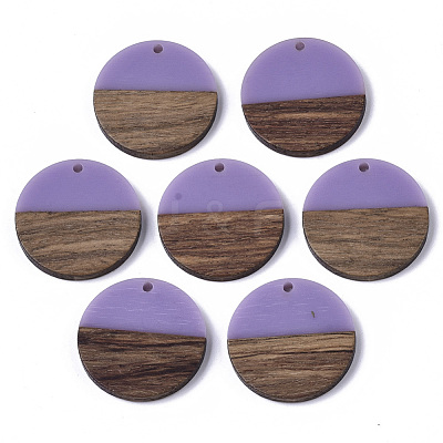 Resin & Wood Pendants RESI-S358-02B-29-1