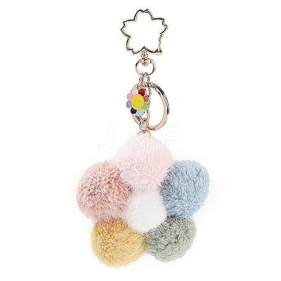 Flower Plush Pendant Keychain KEYC-F039-01-1