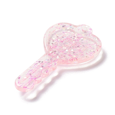 Acylic Pendant with Glitter Powder OACR-H035-01C-1