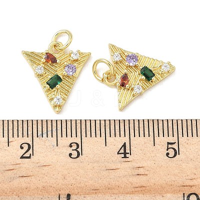 Brass Micro Pave Cubic Zirconia Pendants LS-KK-Z120-23G-1