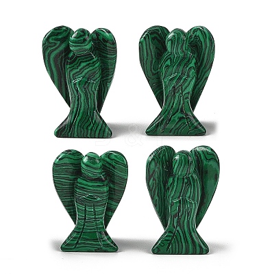 Dyed Synthetic Turquoise Carved Angle Figurines GG-CBA9C2C-A08-1