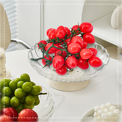 2Pcs Plastic Imitation Cherry Tomato AJEW-SP0004-32-1