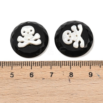 Natural Black Onyx(Dyed & Heated) with Natural White Shell Pendants SSHEL-B006-09-1
