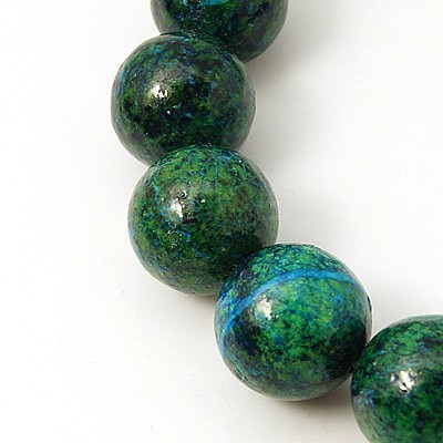 Synthetic Chrysocolla Beads Strands G-L529-B01-12mm-1
