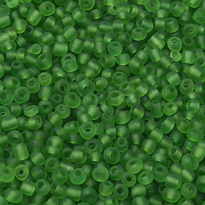 8/0 Frosted Round Glass Seed Beads X-SEED-A008-3mm-M7-1