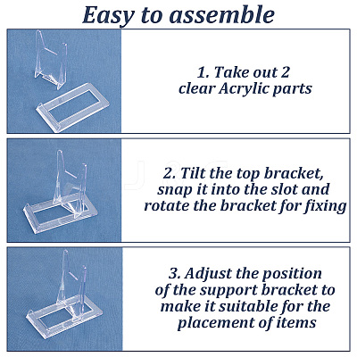 Adjustable Plastic Mobile Phone Holders DJEW-WH0039-90-1