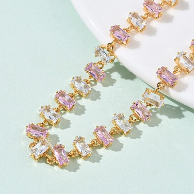 Brass Link Chain Bracelets BJEW-D378-06G-1