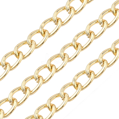 Aluminium Twisted Curb Chains CHA-YW0001-01G-1