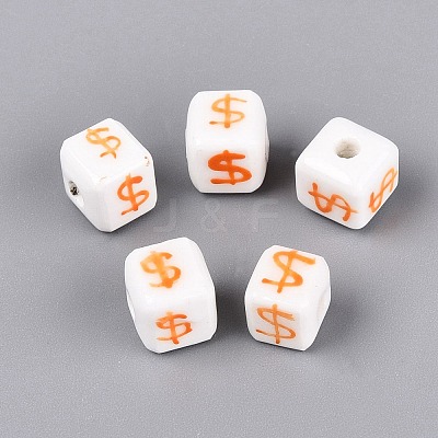 Handmade Porcelain Beads PORC-N012-13E-1