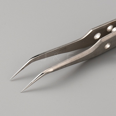 Stainless Steel Carved Ponited Tweezers TOOL-WH0125-49-1