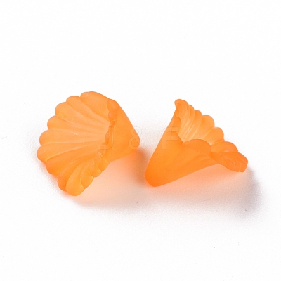 Frosted Acrylic Bead Caps MACR-S371-10A-724-1