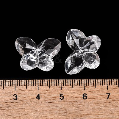 Transparent Acrylic Beads X-OACR-M011-08-1