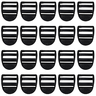 30Pcs Plastic Ladder Lock Slider Buckles KY-CY0001-23B-1