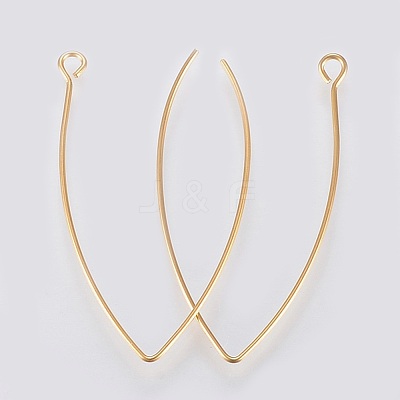 PVD Vacuum Plating 304 Stainless Steel Earring Hooks X-STAS-K184-05-01G-1