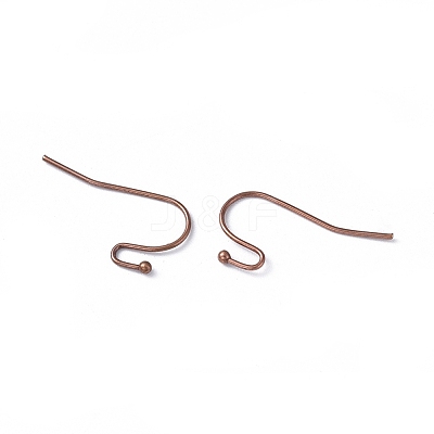 Brass Earring Hooks for Earring Designs X-KK-M142-01R-RS-1