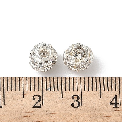 Brass Rhinestone Beads KK-A267-03A-02S-1