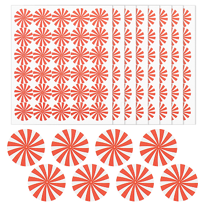 Round Dot PVC Decorative Stickers DIY-WH0423-007-1