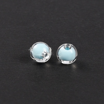 Acrylic Beads MACR-WH0007-09B-1