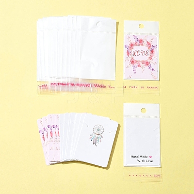 24Pcs 3 Colors Cardboard Necklace Display Cards CDIS-FS0001-07-1