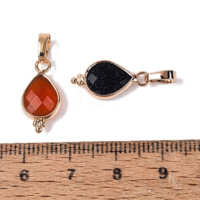 Natural & Synthetic Mixed Stone Pendants G-Q606-30KCG-1