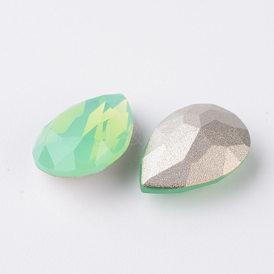 Faceted Teardrop K9 Glass Rhinestone Cabochons RGLA-I001-10x7mm-032-1