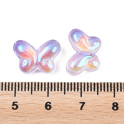 AB Color Plated Transparent Glass Beads GLAA-Z020-01I-1