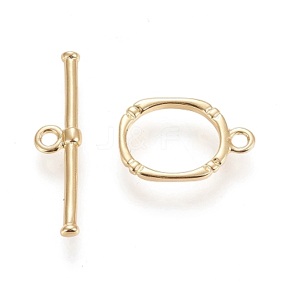 Brass Toggle Clasps X-KK-M108-F01-1