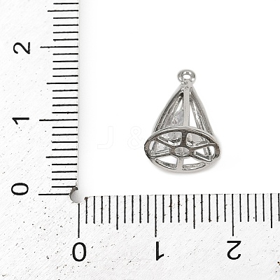 Brass with Clear Cubic Zirconia Pendants LS-KK-L238-32P-1