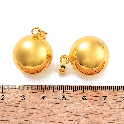 Brass Bell Pendants KK-I682-01A-G-1