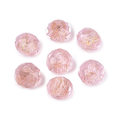Handmade Foil Glass Beads FOIL-Q001-02K-1