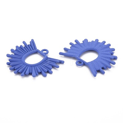 Rack Plating Spray Painted Alloy Pendants PALLOY-S132-269-NR-1