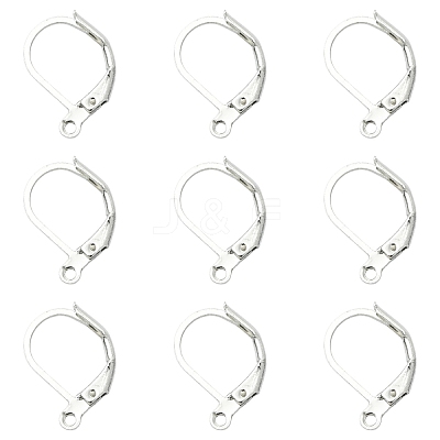 100Pcs Brass Leverback Earring Findings KK-YW0003-37P-1