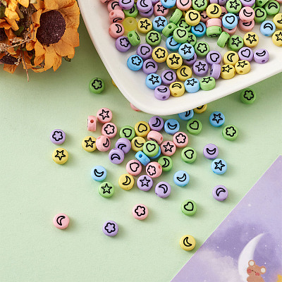 Opaque Acrylic Beads MACR-PJ0001-01-1