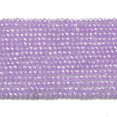 Cubic Zirconia Bead Strands ZIRC-C006-01A-09-1