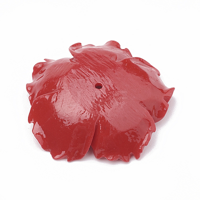 Dyed Synthetic Coral Bead Caps CORA-N002-3-02C-1