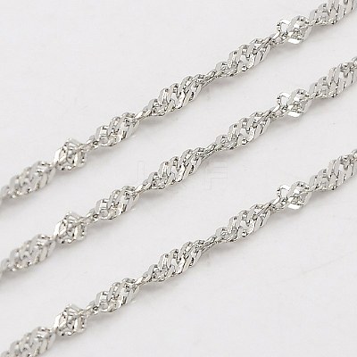 Tarnish Resistant 304 Stainless Steel Singapore Chains CHS-K001-15-1