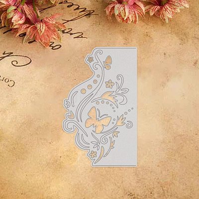 Floral Design Carbon Steel Cutting Dies Stencils DIY-WH0170-010-1