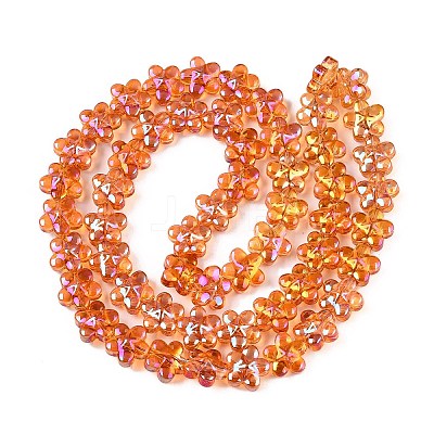 Electroplate Glass Beads Strands EGLA-T028-02G-1